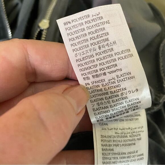 Adika Gambino Gray Zip-Up Velvet Crop Top Hoodie Size XL - Picture 9 of 12